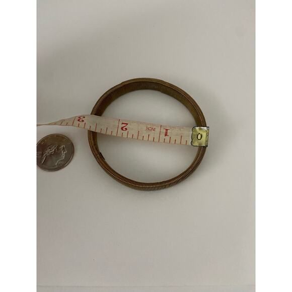 vintage metal bracelet gold tone - Picture 4 of 4